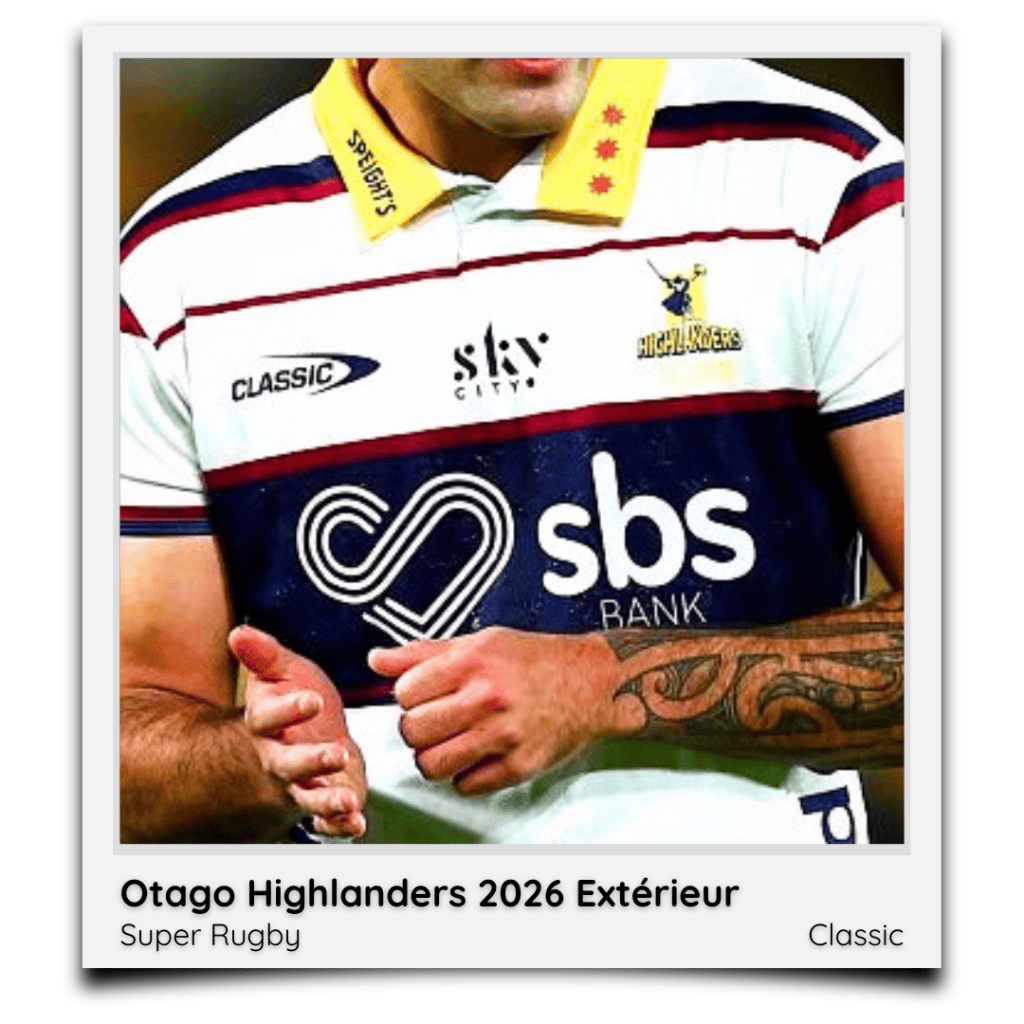 Otago Highlanders 2026&nbsp;Extérieur