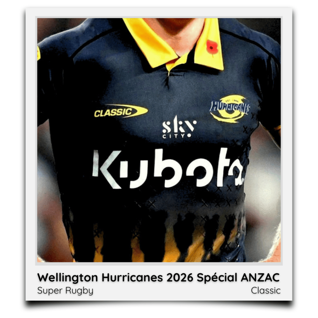 Wellington Hurricanes 2026 Spécial&nbsp;ANZAC